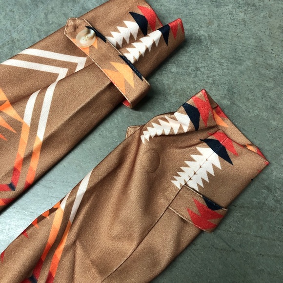 Womens Boho Tribal Aztec Blanket Coat Multi Color New With Tags! Medium - Picture 7 of 9